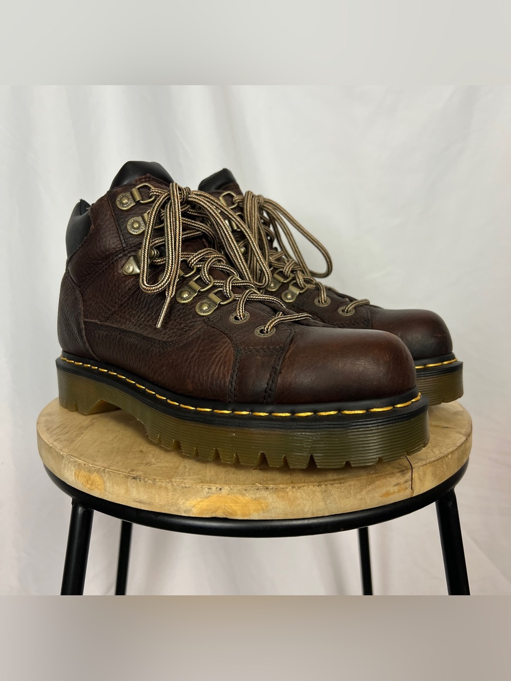 Vintage Y2K Dr Martens 11303 Dark Brown Leather Boots